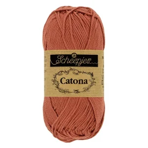 Catona 50 gram - Scheepjes - 1678-504 Brick Red